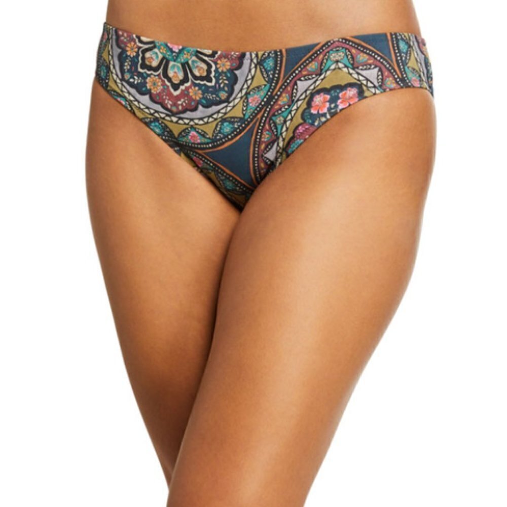 Johnny Was 'Spezia' Mosaic-Print Hipster Bikini Bottom, Multi